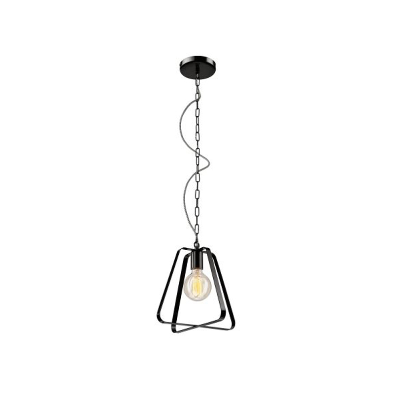 Pendul RICCARDO negru 1x60W E27, metal