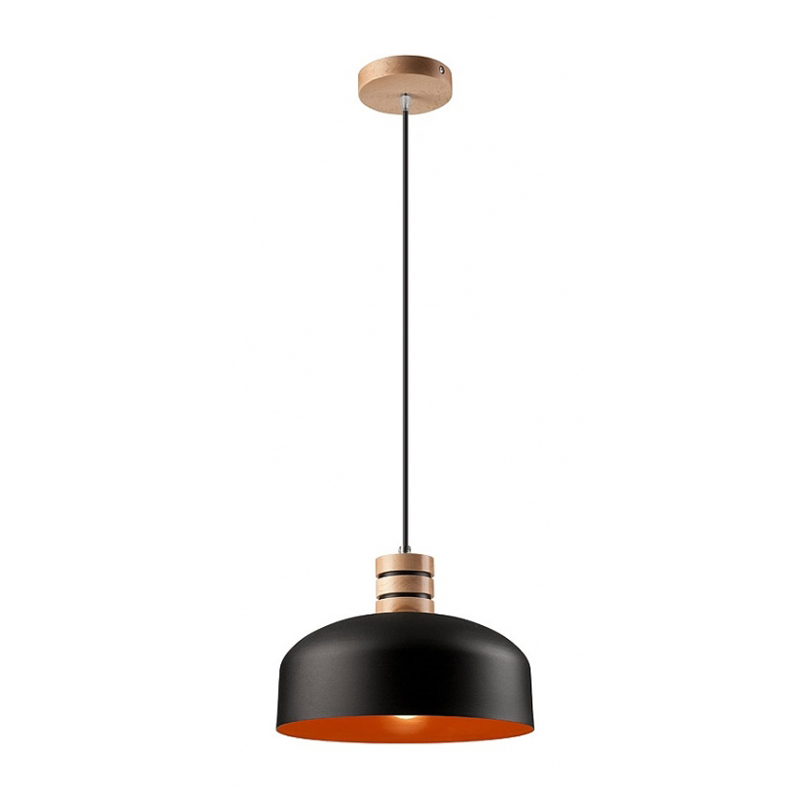 Pendul COSMO negru-portocaliu 1x60W E27, metal