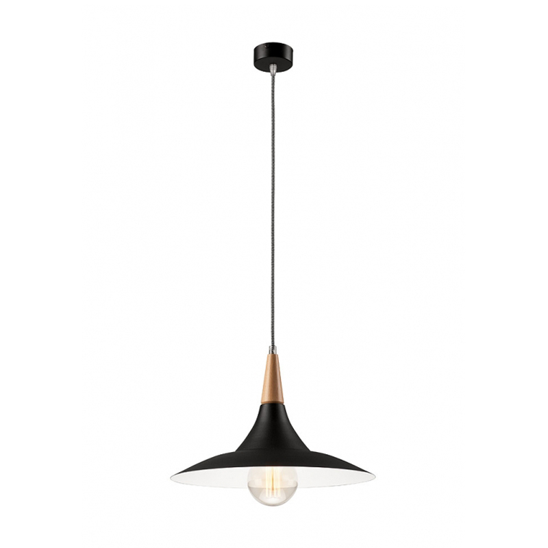 Pendul UFO negru 1x60W E27, metal