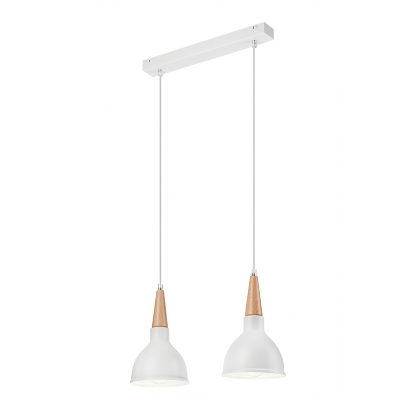 Lustra FRANCESCA alb 2x60W E27, metal