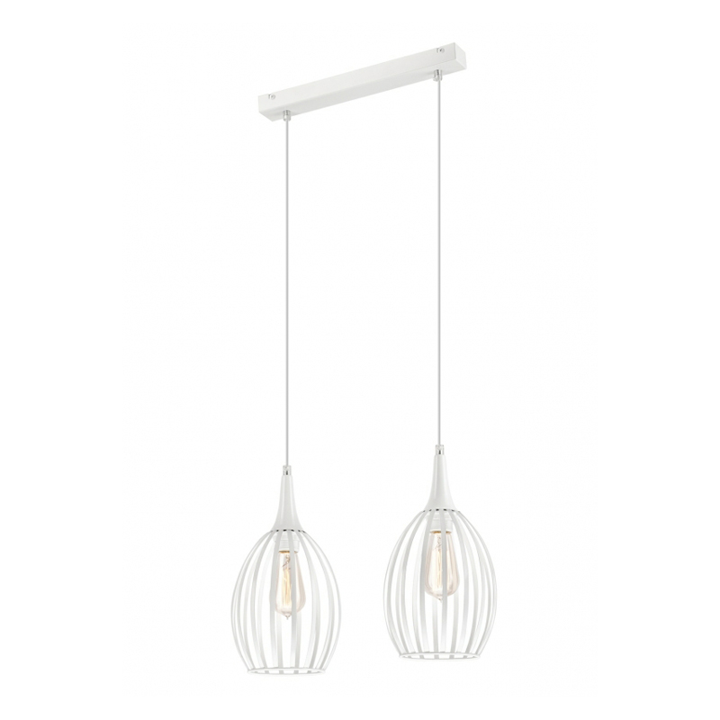 Lustra VINCENT alb 2x60W E27, metal