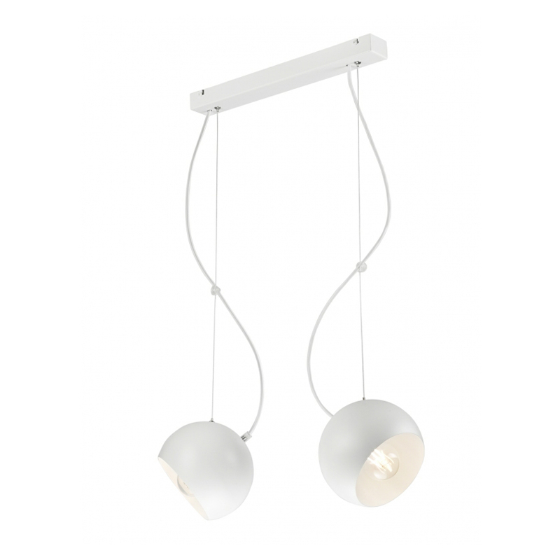 Lustra INEZ alb 2x60W E27, metal