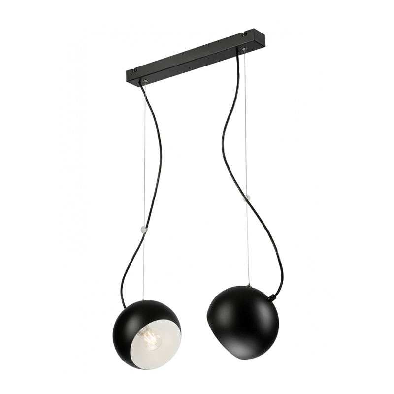 Lustra INEZ negru 2x60W E27, metal