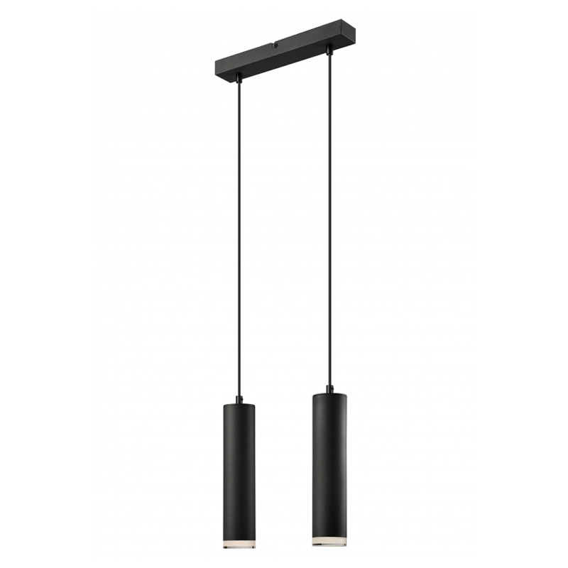 Lustra FRANCO negru 2x60E E27 mini ball, metal