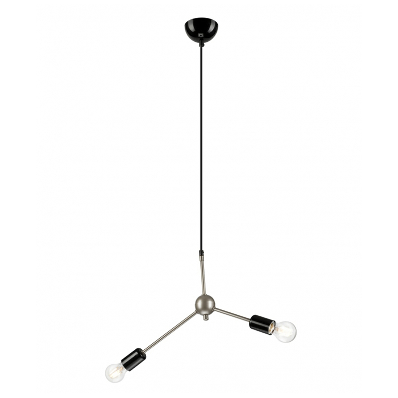 Lustra ALESSIA argintiu 2x60W E27, metal