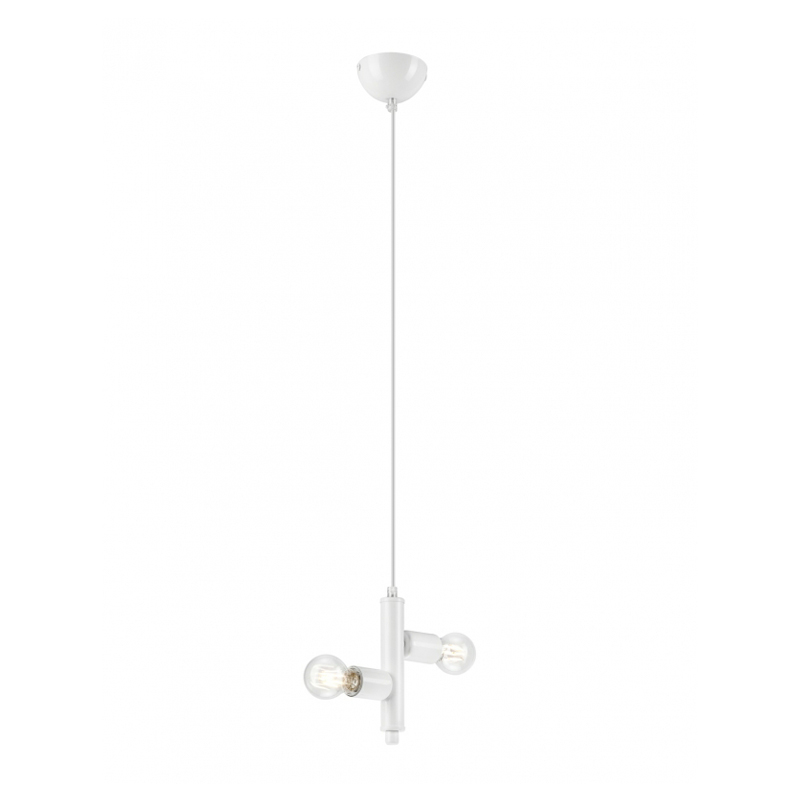 Lustra LINDA alb 2x60W E27, metal