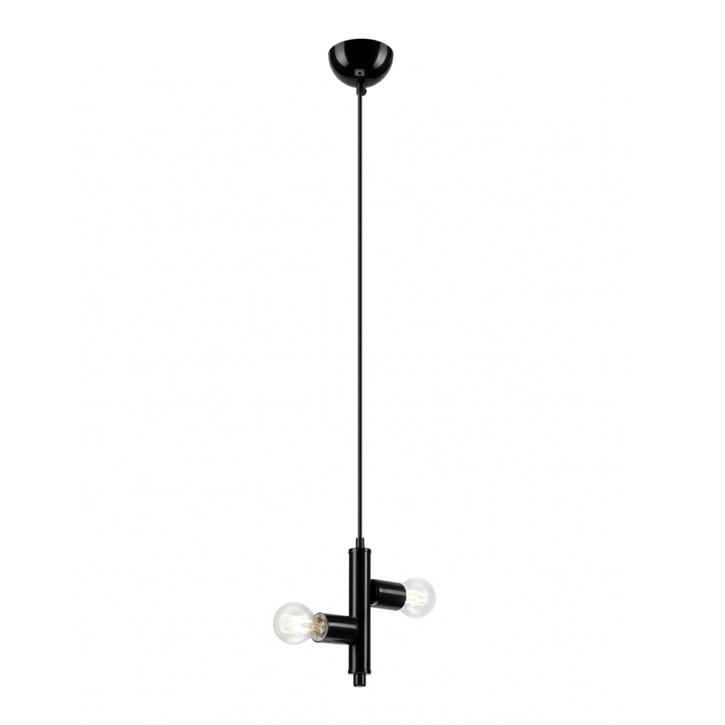 Lustra LINDA negru 2x60W E27, metal