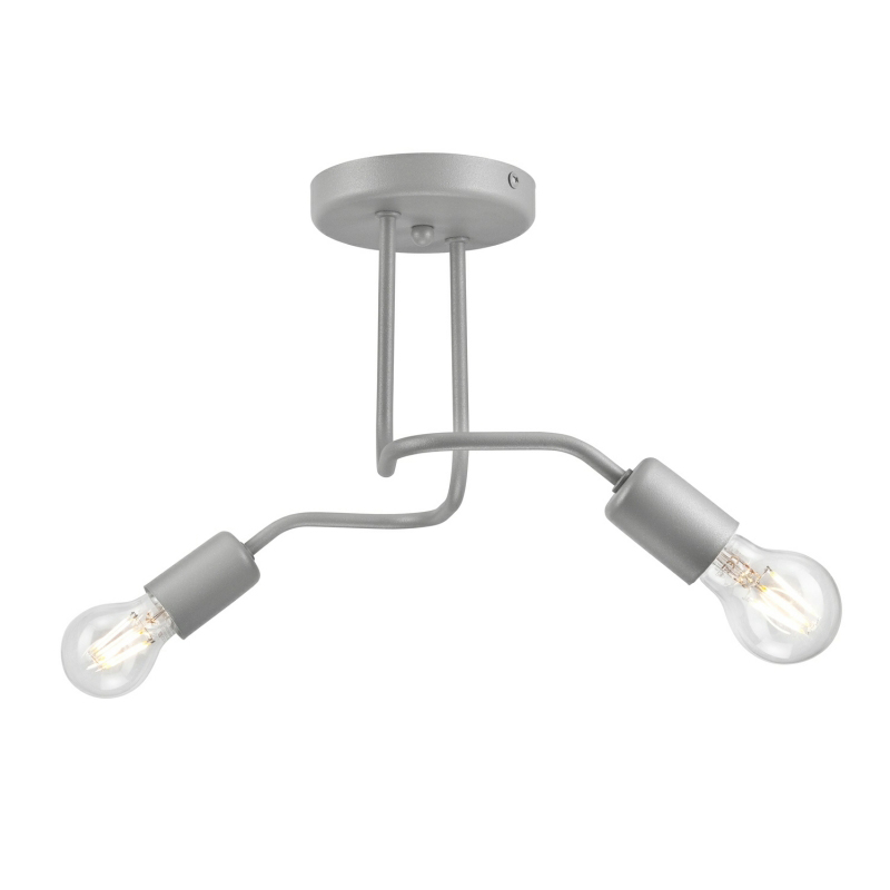 Lustra CHARLIE argintiu 2x60W E27, metal