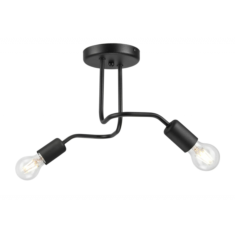 Lustra CHARLIE negru 2x60W E27, metal