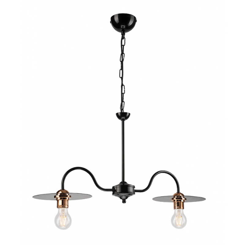 Lustra ALICE negru 2x60W E27, metal