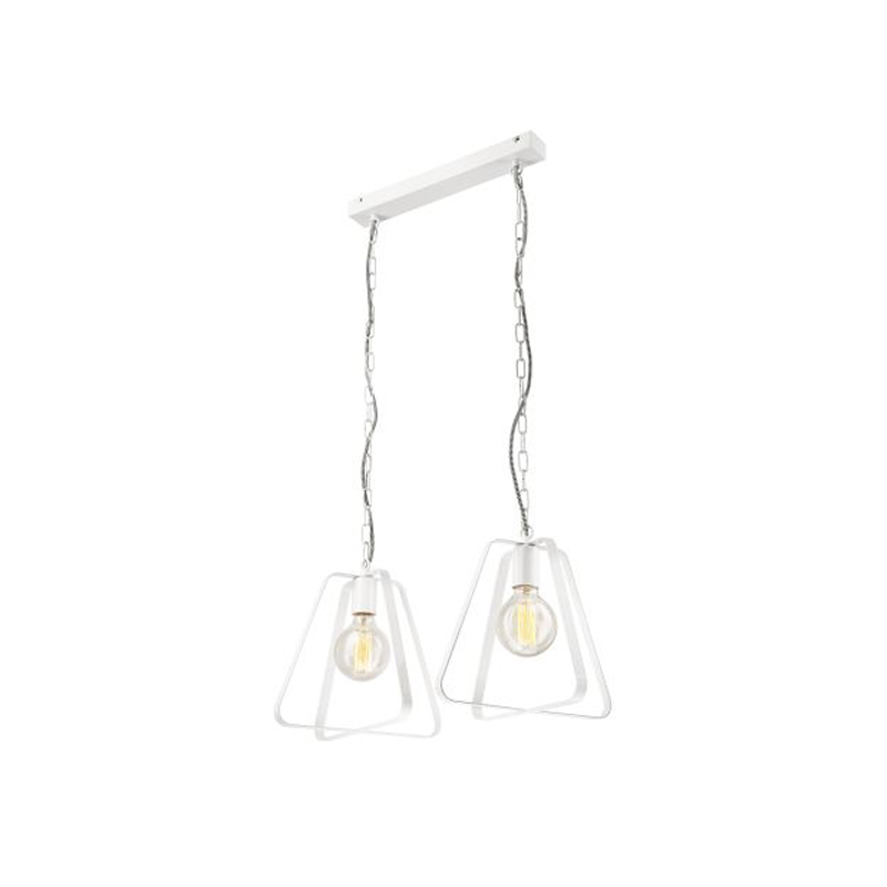 Lustra RICCARDO alb 2x60W E27, metal