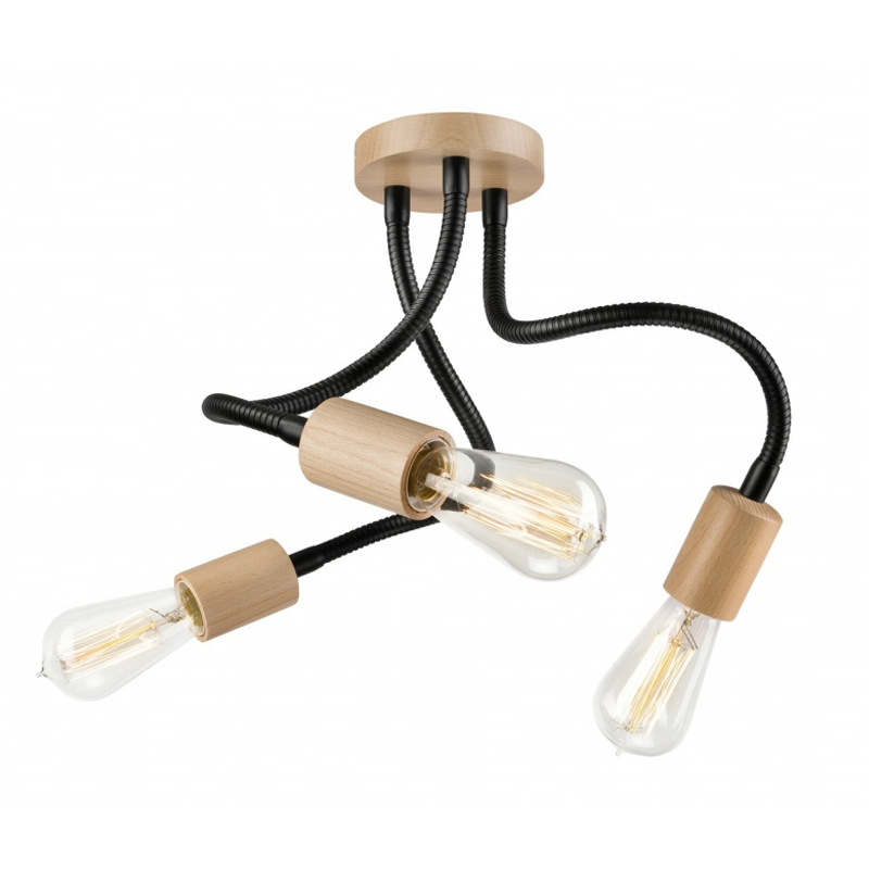 Lustra CAMERON negru 3x60W E27, metal LM 3.111/A - 37684