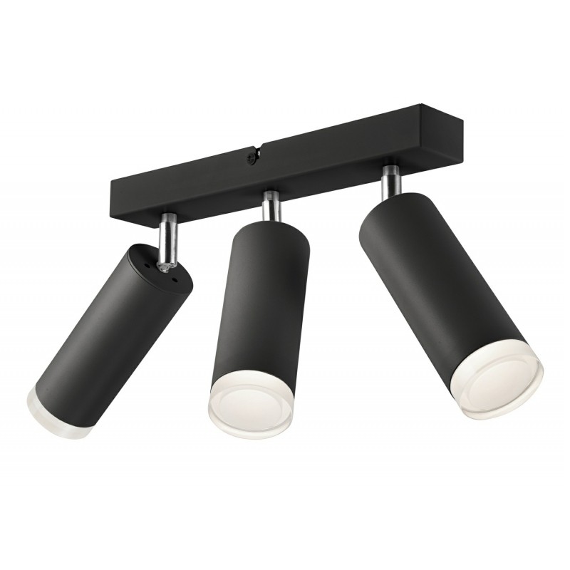 Plafoniera FELIX negru 3x60W E27 mini ball, metal