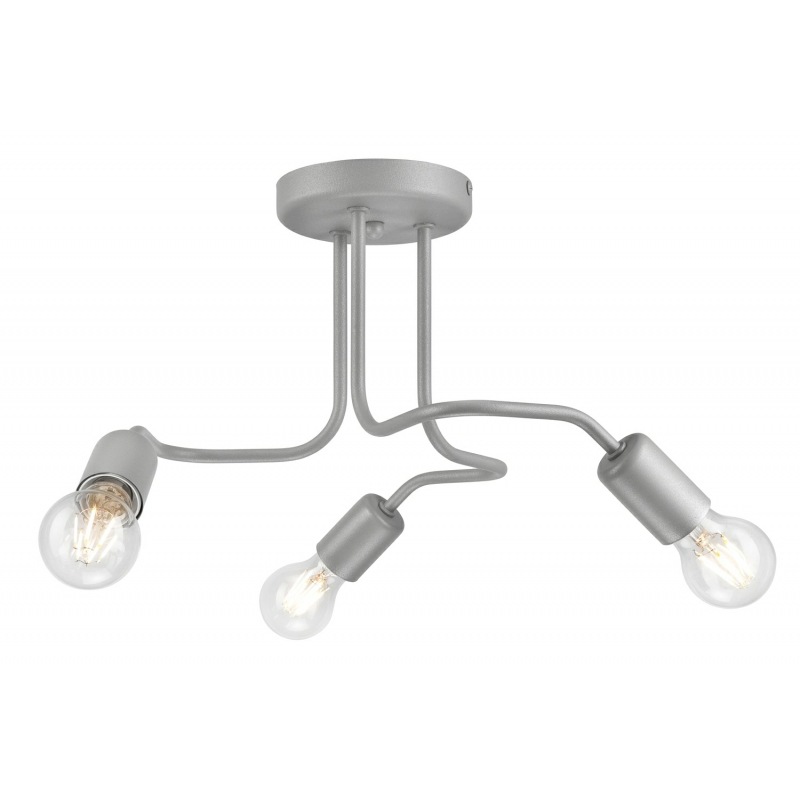 Lustra CHARLIE argintiu 3x60W E27, metal