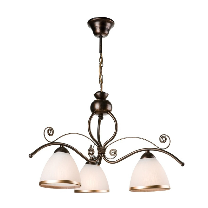 Lustra RETRO II negru vechi 3x60W E27, sticla