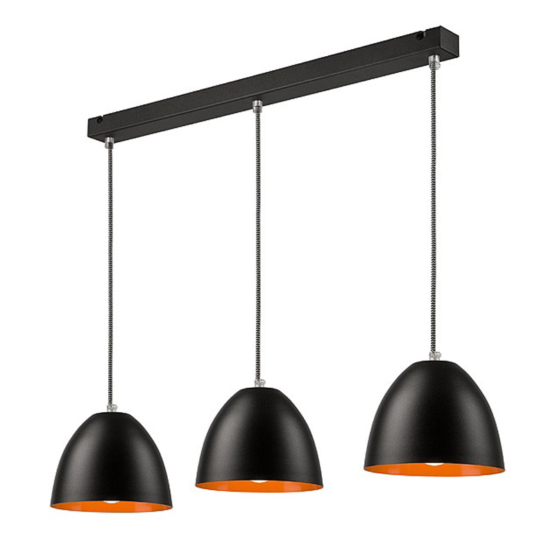 Lustra LIVIA neagru 3x60W E27, metal