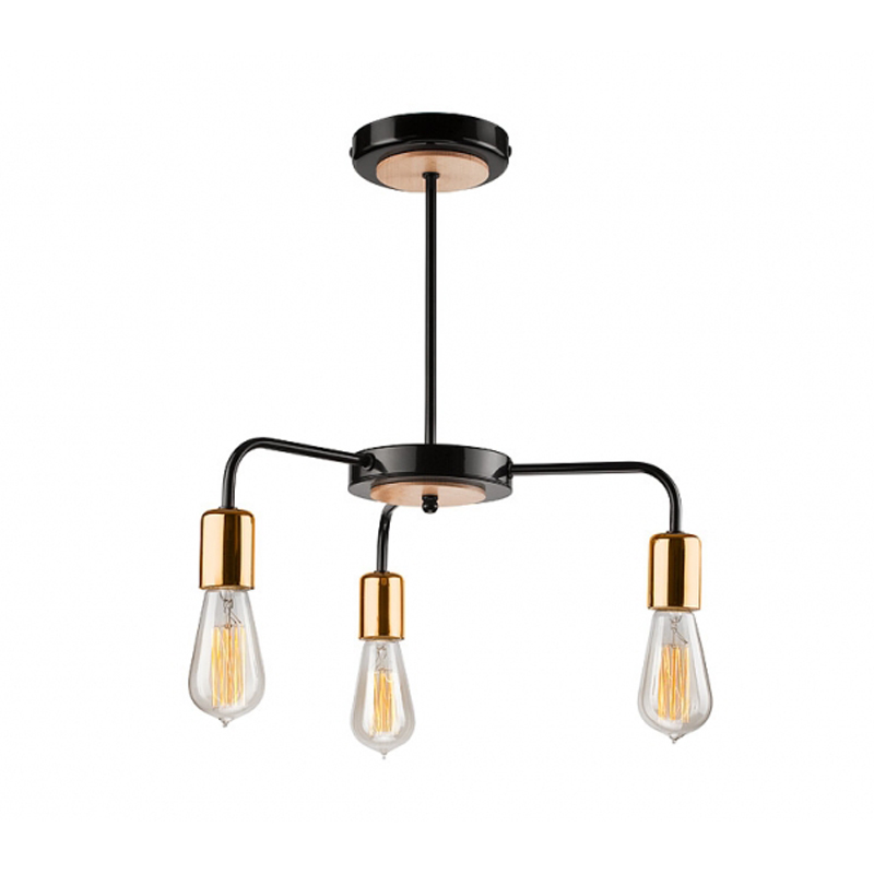 Lustra Erica negru 3x60W E27, metal