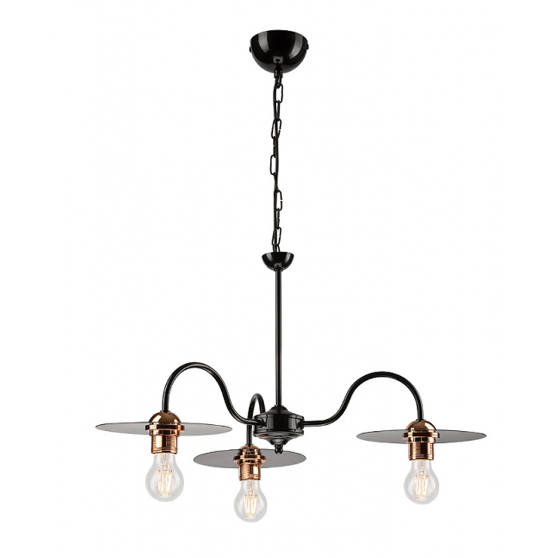 Lustra ALICE negru 3x60W E27, metal