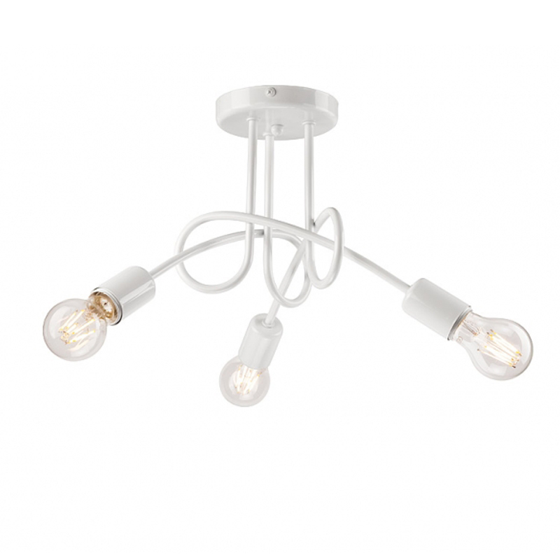 Plafoniera CAMILLA alb 3x60W E27, metal