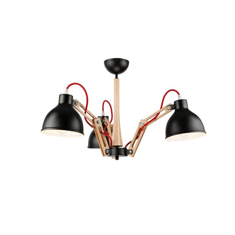 Lustra MARCELLO lemn natur 3x60W E27, metal