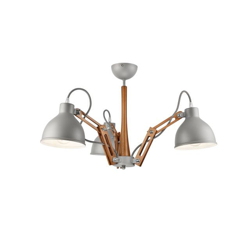 Lustra MARCELLO rustic - gri 3x60W E27, metal