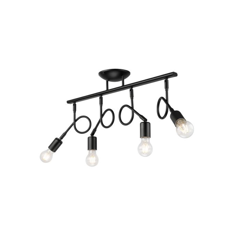 Lustra HARRY negru 4x60W E27, metal