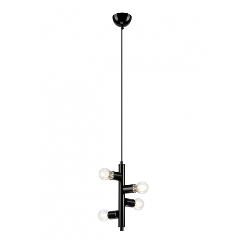 Lustra LINDA negru 4x60W E27, metal