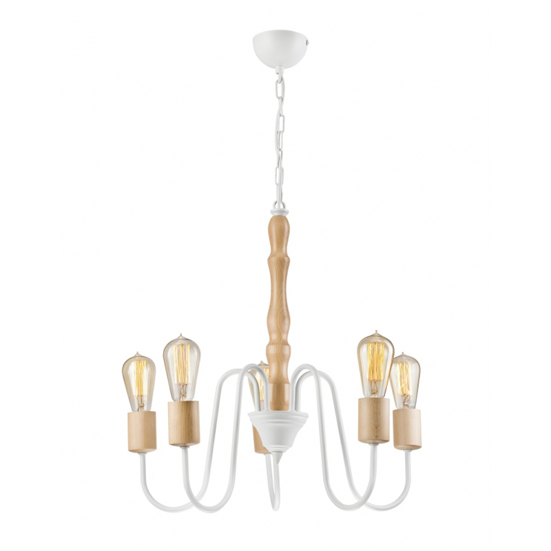 Lustra NORAH alb 5x60W E27, metal