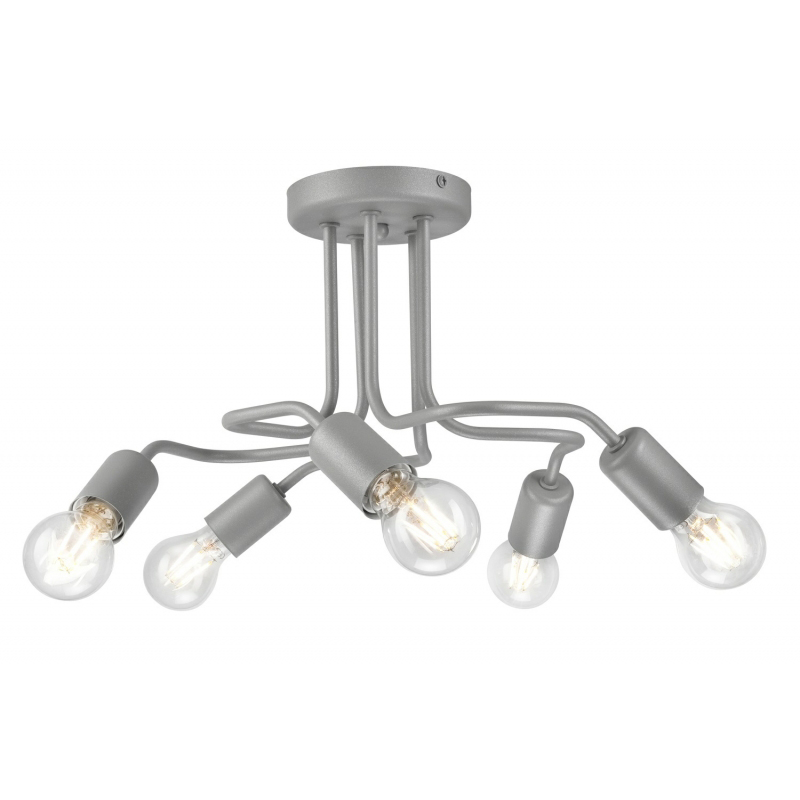 Lustra CHARLIE argintiu 5x60W E27, metal