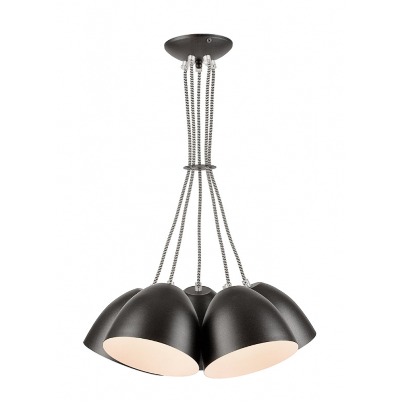 Lustra LIVIA grafit 5x60W E27, metal