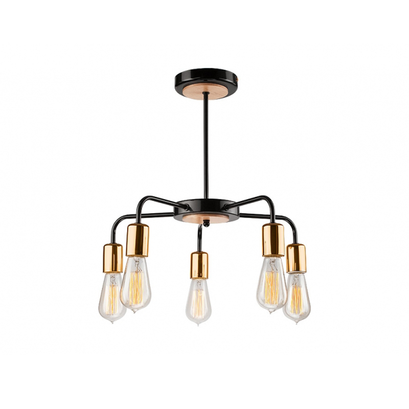 Lustra ERICA negru 5x60W E27, metal