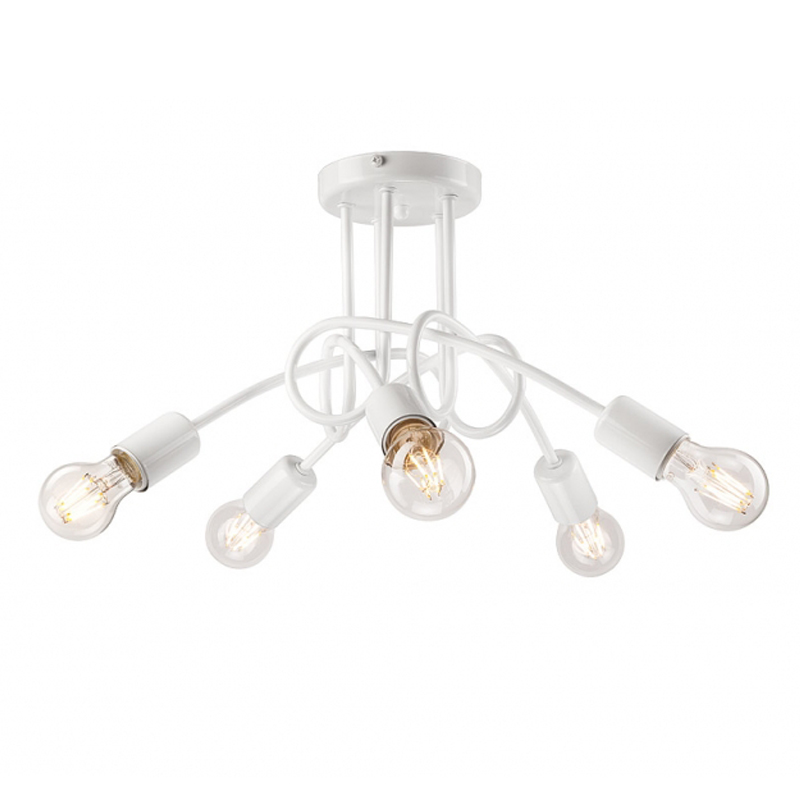 Plafoniera CAMILLA alb 5x60W E27, metal