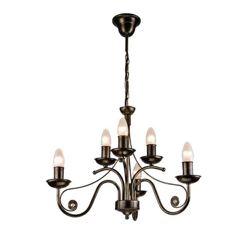 Lustra DONATO negru 6x40W E14, metal