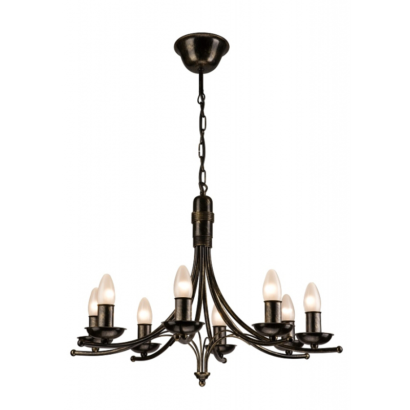 Lustra LUCA negru 8x40W E14, metal