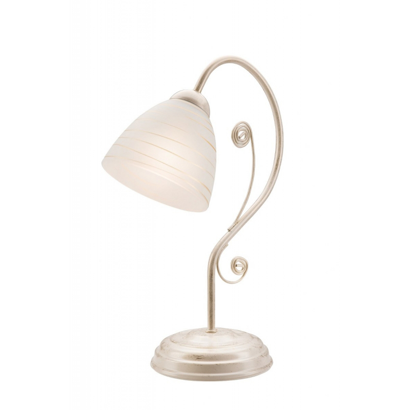 Veioza EMILIO alb 1x60W E27, sticla