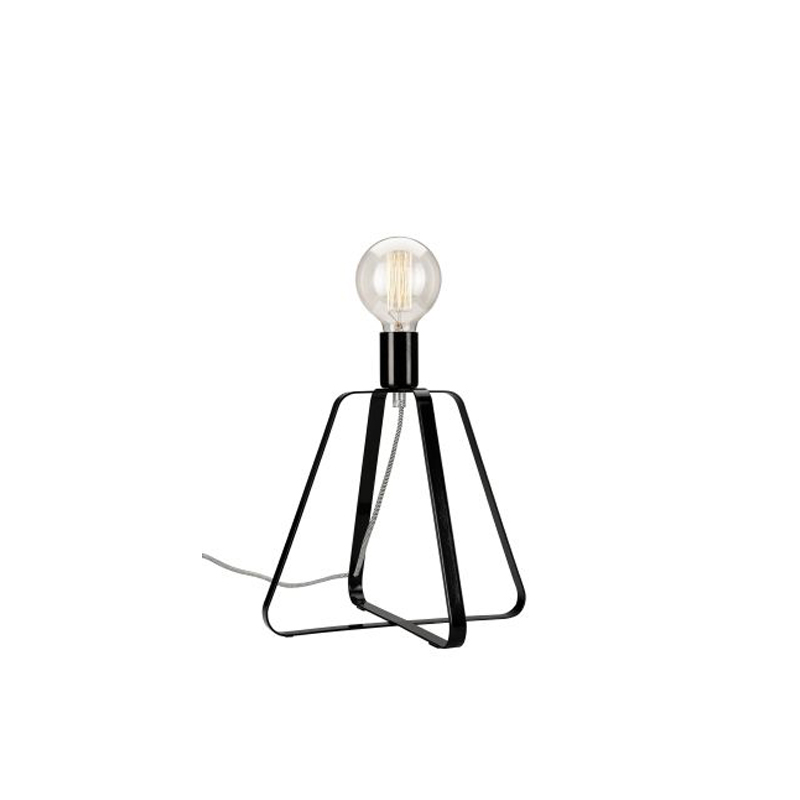 Veioza RICCARDO negru 1x60W E27, metal