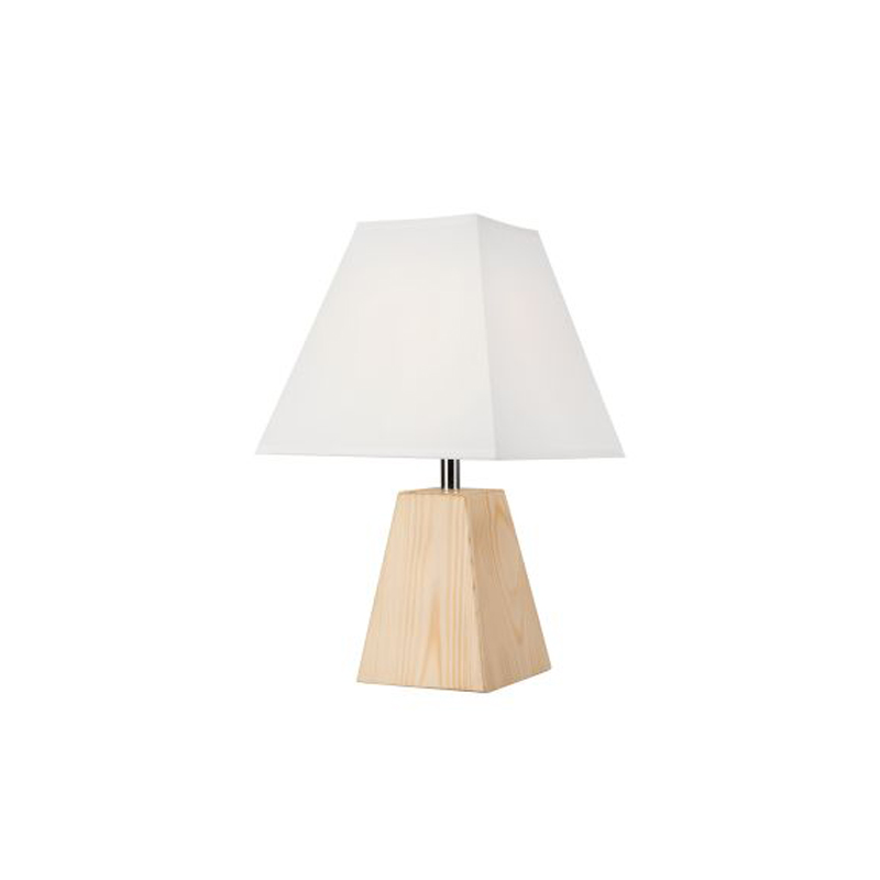 Veioza lemn natur 1x40W E14, textil LN 1.D.6 - 34843