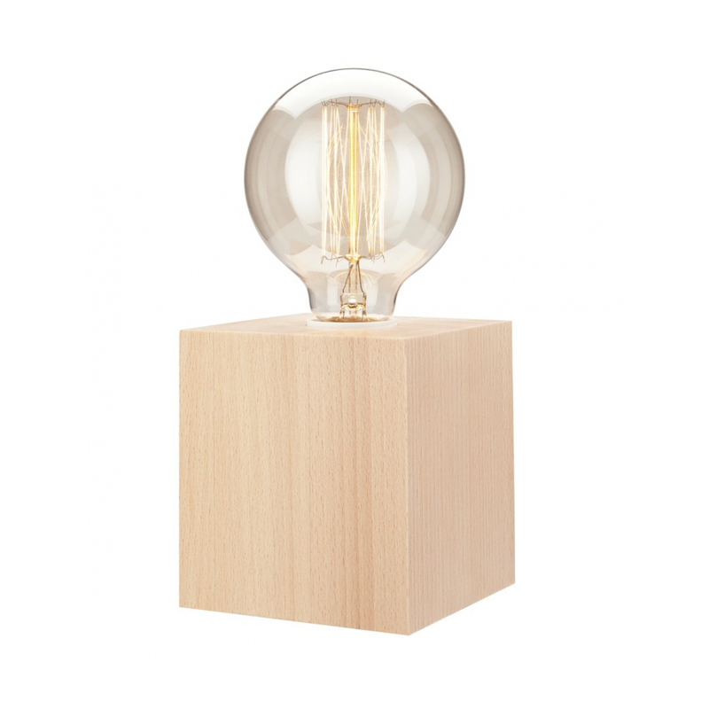 Veioza ARON natur 1x60W E27, lemn