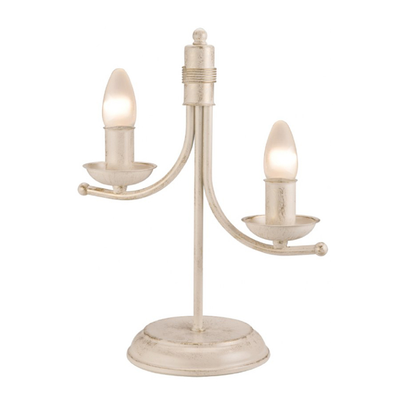Veioza LUCA alb 2x40W E14, metal