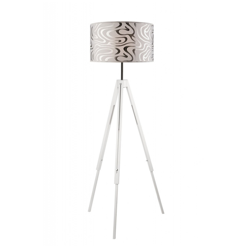 Lampadar SOFIA alb 1x60W E27, textil