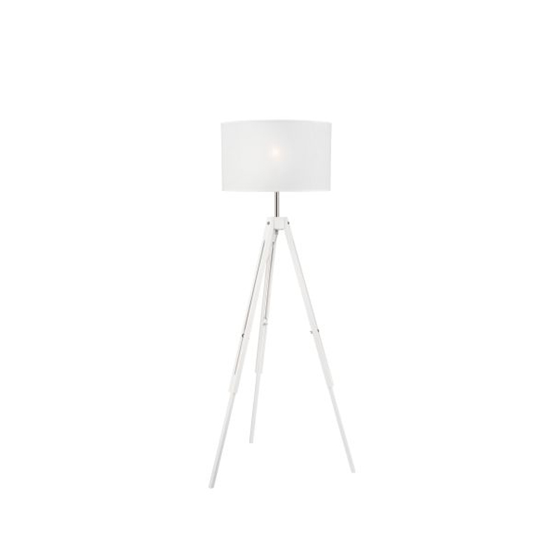 Lampadar THEO alb 1x60W E27, textil