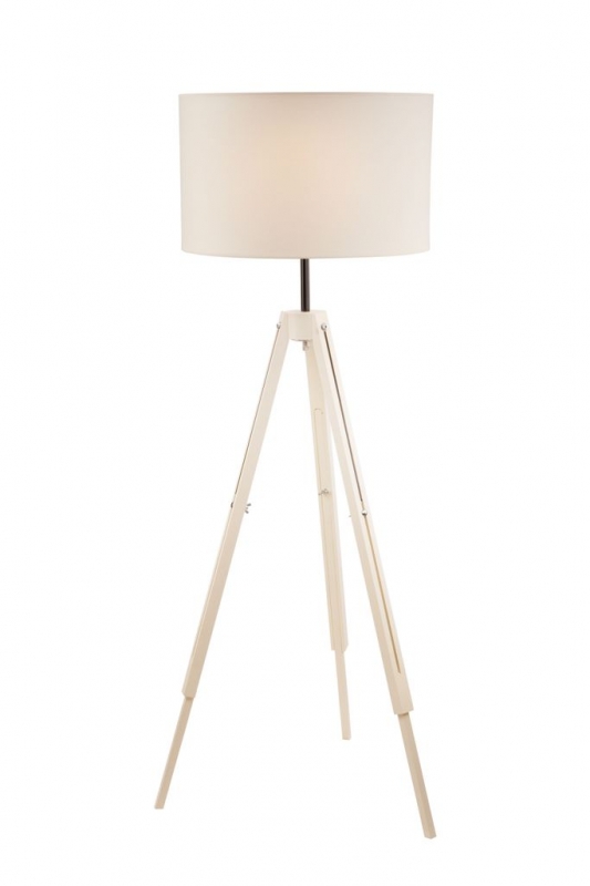 Lampadar crem 1x60W E27, textil