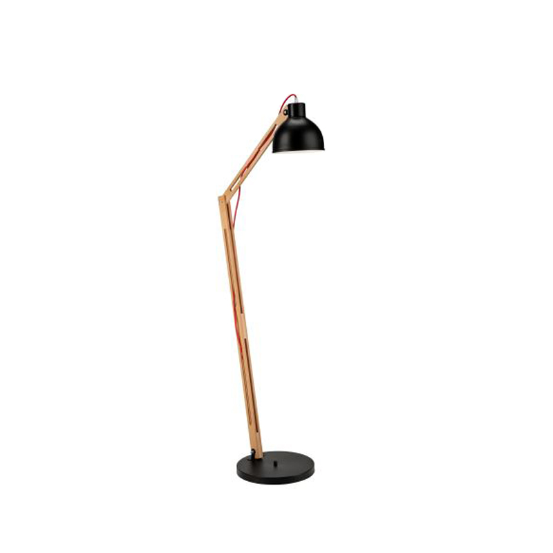 Lampadar MARCELLO lemn natur 1x60W E27, metal