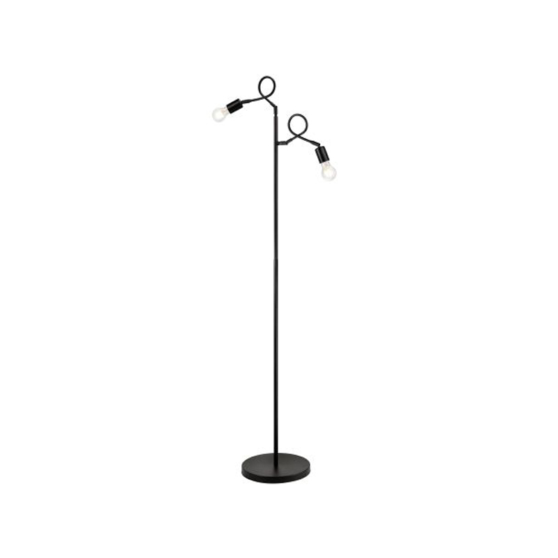 Lampadar HARRY negru 2x60W E27, metal
