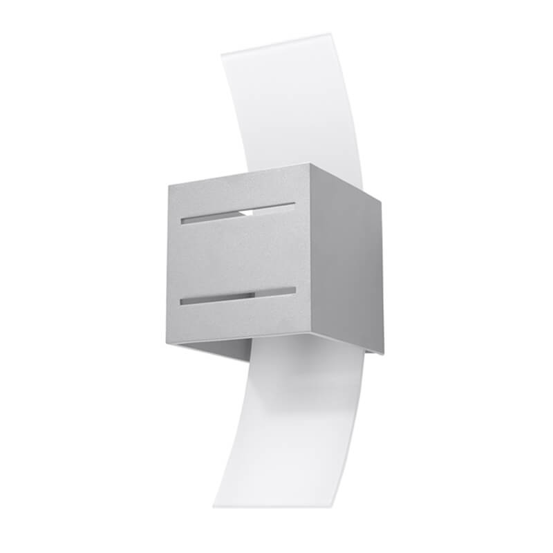 Aplica LORETO gri 1x40W G9, sticla