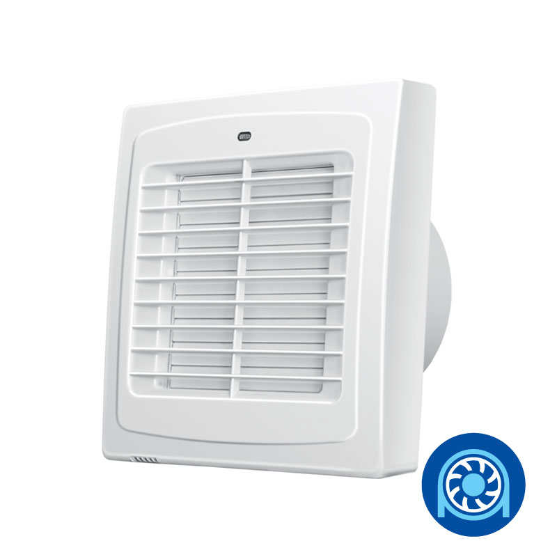 Blauberg Ventilator axial diam 100mm cu jaluzele automate si timer, rulment
