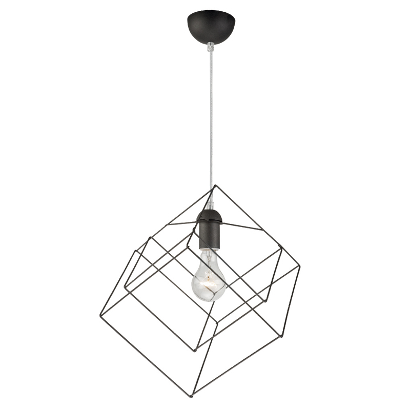 Pendul CUBE antracit 1x60W E27, metal