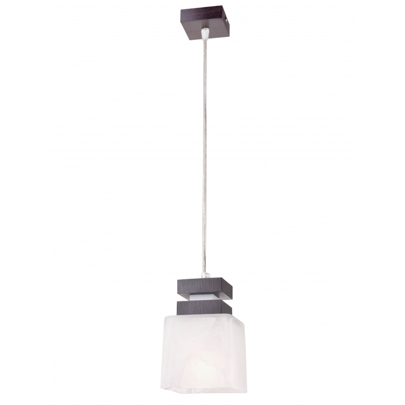 Pendul KUBUS wenge 1x60W E27, sticla