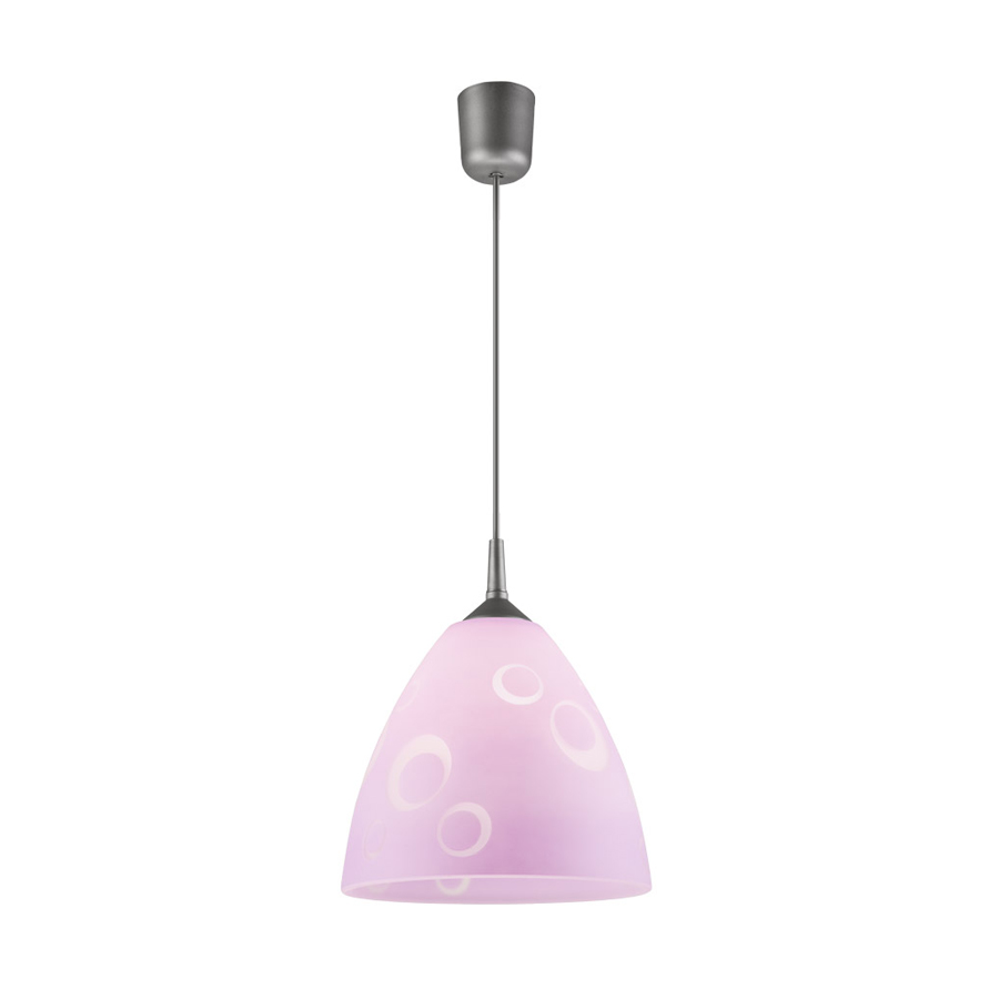 Lustra mov cercuri 1x60W E27, sticla LM 1.41.1 - 21638