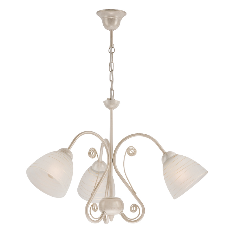 Lustra EMILIO alb 3x60W E27, sticla